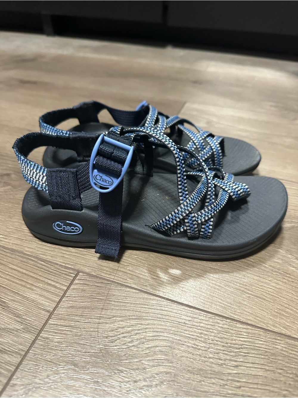 Chaco Kids Navy and Light Blue Strappy Sandals